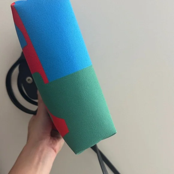 Longchamp x Robert Indianan XS Blue and Red Crossbody Bag - Picture 8 of 11